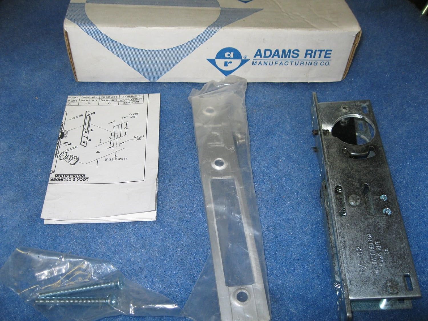 Amazon.com: Adams Rite MS1853S-310-IB Aluminum Door Deadlocks, 9 ...