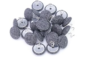 StitchPro 25 Pcs Bed Skirt Pins 0.8" Upholstery Tacks Twist Pins Headliner Pins for Bedskirts Slipcovers Armrest Covers and Upholstery. (Darkgray, 25)