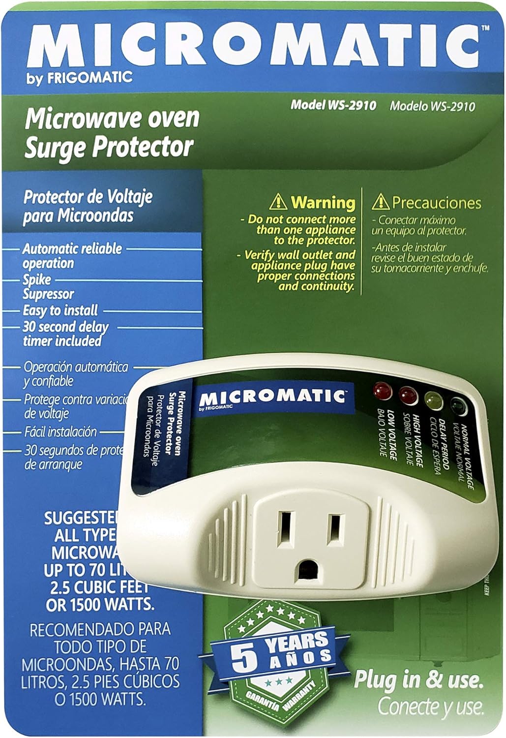 Micromatic WS2910 Electronic Surge Protector for Microwave