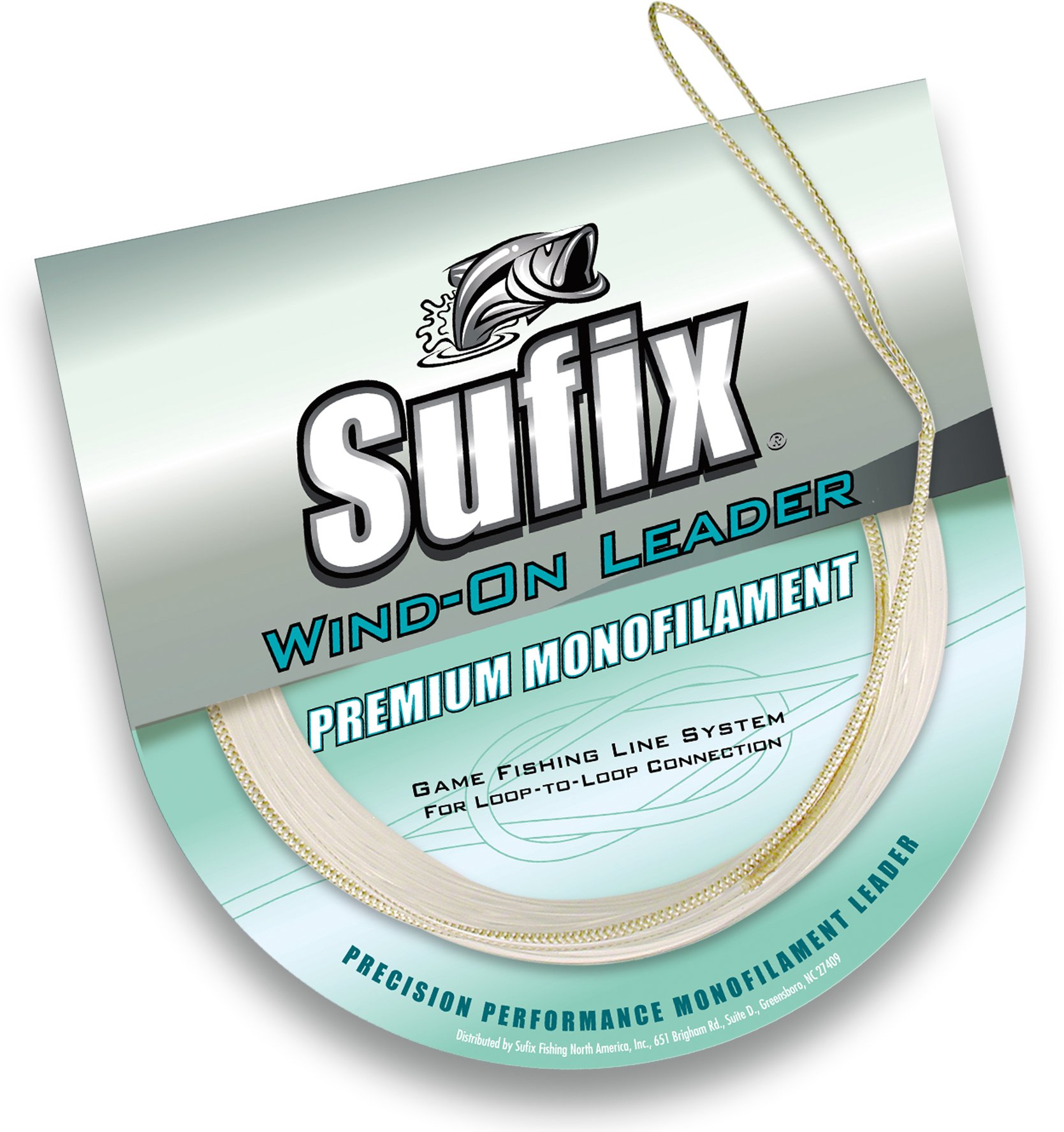 Sufix Wind-On Monofilament Leader Fishing Line-33-Feet Leader (Clear, 300-Pound)