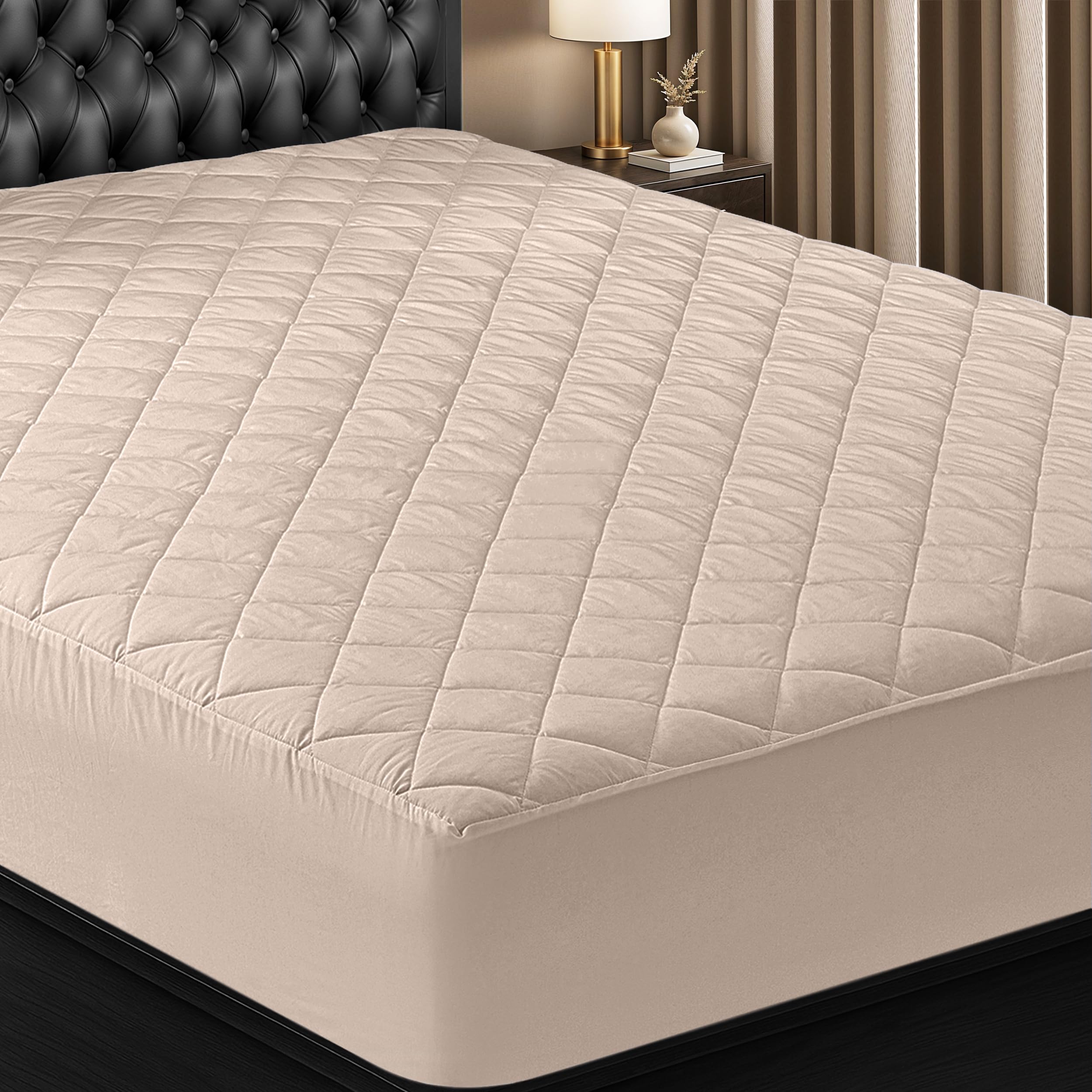 Utopia Bedding Quilted Fitted Mattress Pad, King