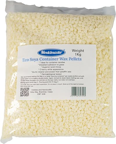 Mouldmaster 1kg Soy Wax Unscented Candle Making Pellets