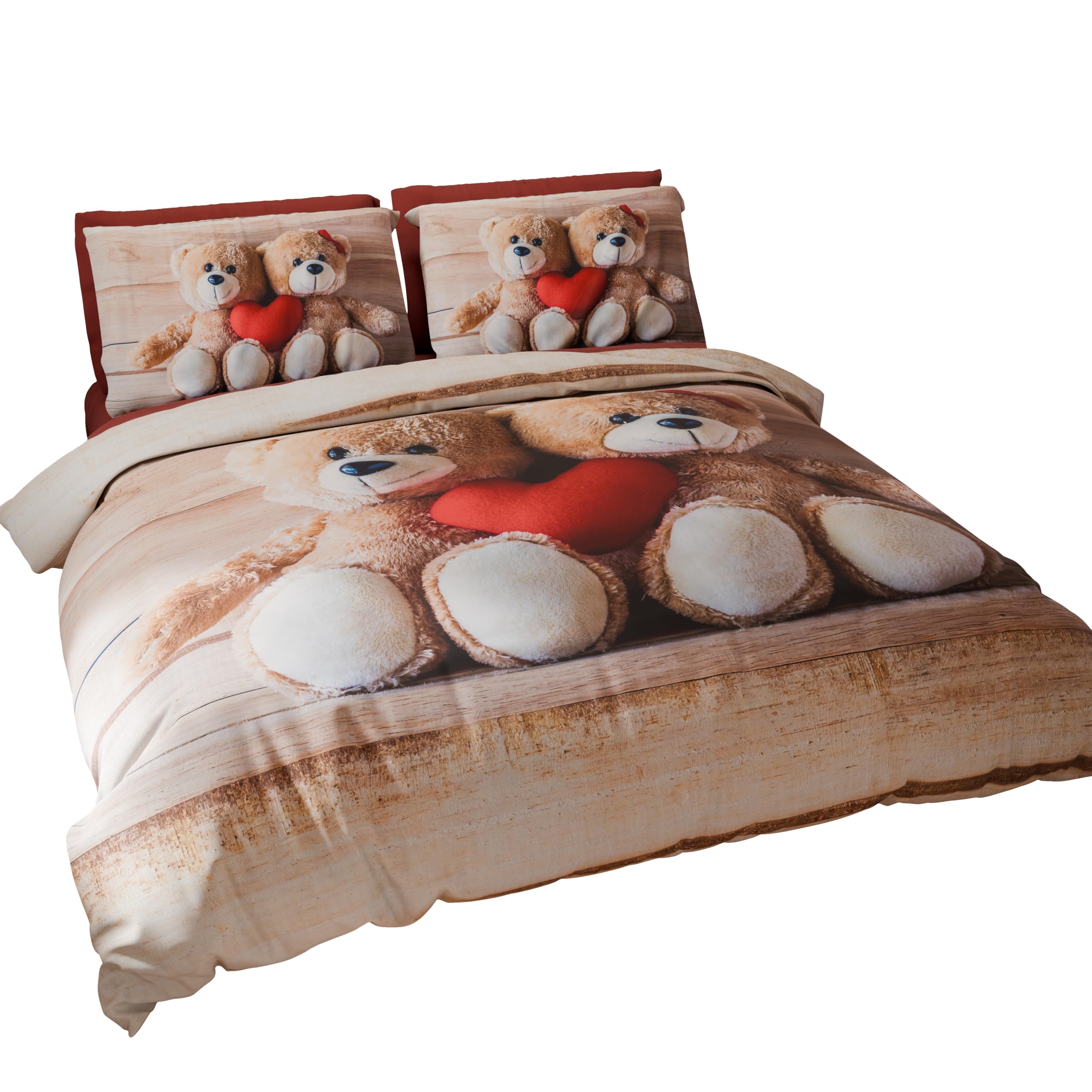 Copripiumino Digitale Tutto Stampato Microfibra Duvet Set, Quilt Covers, Bedding Sets, Satin Fabric, Sweetness King — image 1