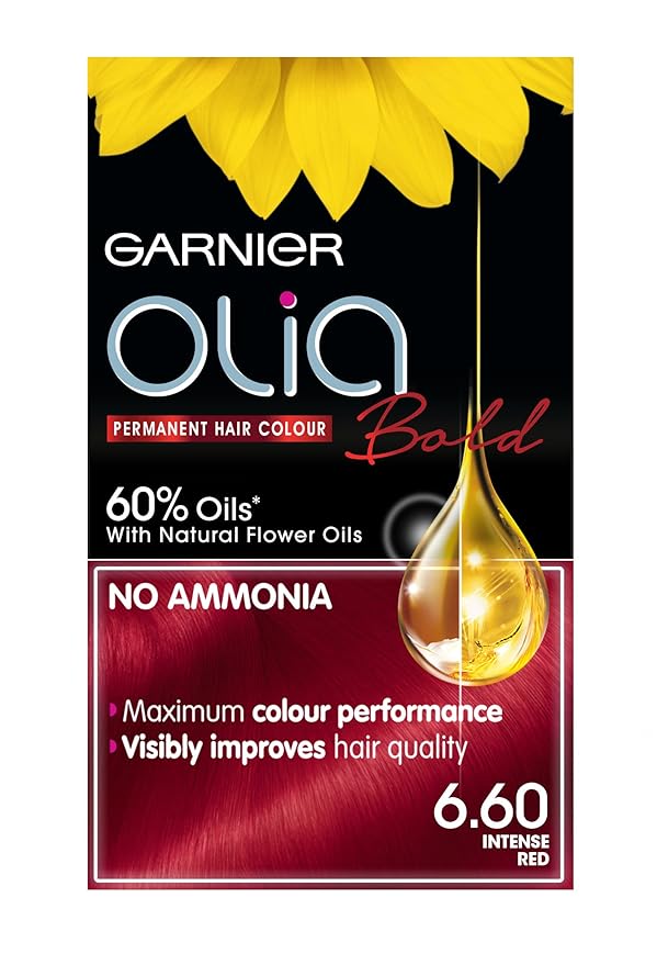 Garnier olia Garnier Olia Permanent Hair Dye, 6.60 Intense Red: Amazon.co.uk: Beauty