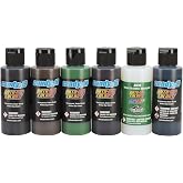 Createx Colors 4680-00 candy2o Primary Set, 2 oz