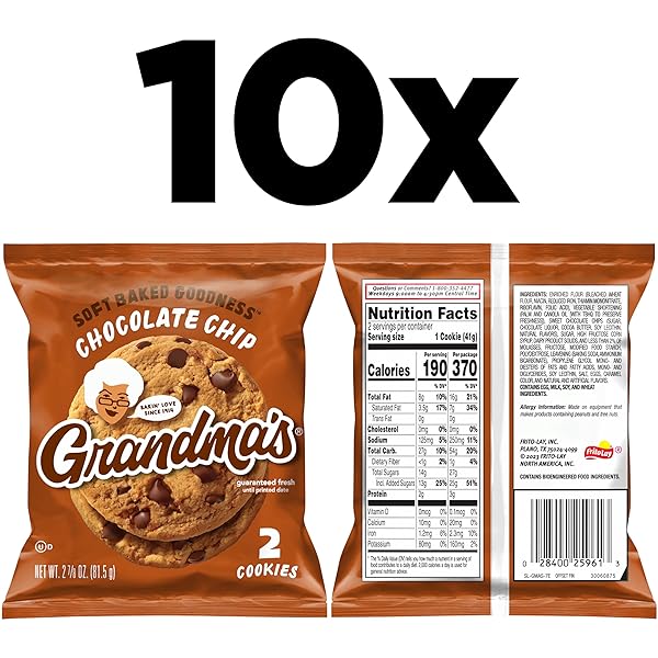 GRANDMA’S BIG COOKIES, CHOCOLATE CHIP, (10 PACK)