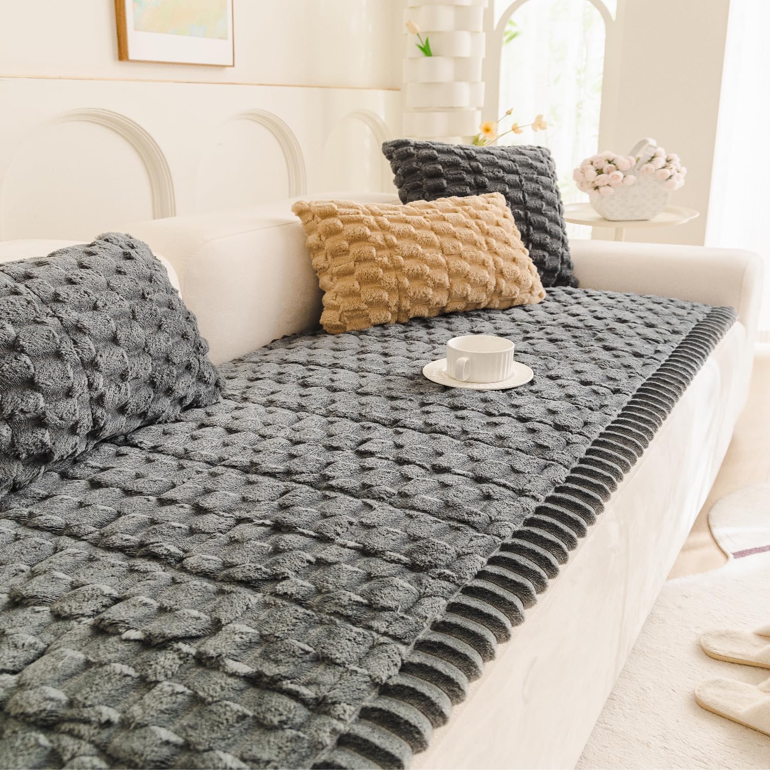 Photo 1 of TGODGPY Pet Couch Cover for Dogs Washable Pet-Friendly Dog Sofa Protector for Furniture Boho Pets Mat for Couches and Sofas