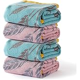 Adwize Hand Towels for Bathroom - 14x30 inches, 100% Cotton, Cute Decorative Hand Towels