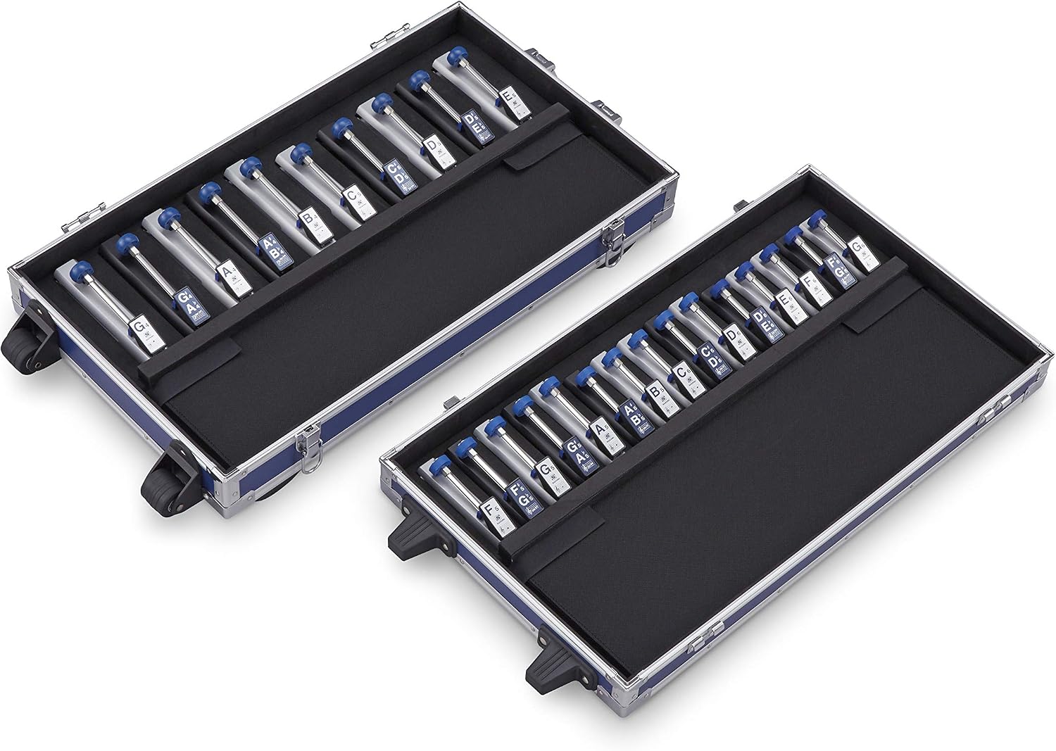 Suzuki Tonechime HB-250(2 octave 25notes basic set) with heavy duty travel case, silver - Image 3