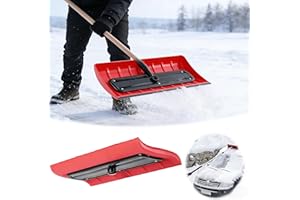 Foam Head Roof Snow Rake, Roof Rakes for Snow Removal, Lightweight No-Scratch Snow Brush for Vehicles, Roofs & Gutters, Pole-
