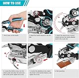 DURATECH Heavy Duty Belt Hole Punch Leather Cardboard Plastic Multifunction 6 view 8