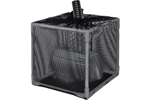 FEOXSHAL Pond Pump Filter Bag, Water Pump Filter Box, Anti-Clogging Nylon Media Mesh Bag with Drawstring, Pump Barrier Bag (7 Inch)