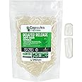 XPRS Nutra Delayed Release Size 0 Empty Capsules - 100 Count Clear Empty Vegan Capsules - Vegetarian Empty Pill Capsules - DIY Vegetable Capsule Filling - Veggie Capsules Gel Caps