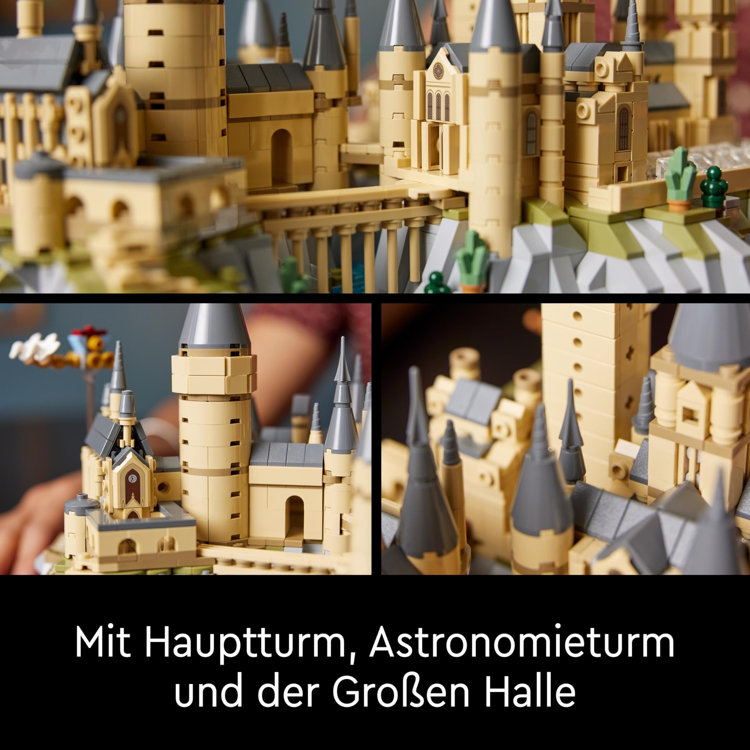 LEGO Harry Potter Schloss Hogwarts mit Schlossgelände - Set zum Sammeln für Erwachsene inkl. Hauptturm & Astronomieturm, Kammer des Schreckens & Architekt Minifigur - 76419 5