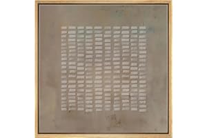 SIGNWIN Framed Canvas Print Wall Art Mid-Century Geometric Line Pattern Abstract Shapes Illustrations Modern Art Decorative Boho Relax/Zen Nordic for Living Room, Bedroom, Office - 16"x16" Natural