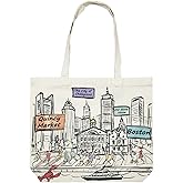 Beary Blu Cities Around the World Artwork Tote Bag Series- Designed in the USA, 17"x14", Double Sided Print, Souvenir & Gift
