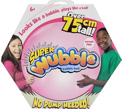 Wubble Super Bubble Ball Pink 80cm Inflates with Pump Not Included