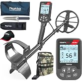 Nokta Simplex Ultra Metal Detector Kit Serious Beginner Pack (Digger,Carrying Case,Cap) Professional Metal Detector Set for Adults Waterproof with Carbon Fiber Shaft and 11&rdquo; Search Coil