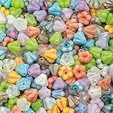 25grams (0.88oz) Tiny Bell Flower Bead Mix (4x6mm), Czech Glass