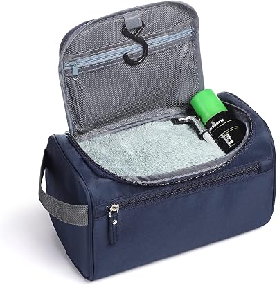 Etercycle Toiletry Bag Navy Blue Hanging Travel Organizer Waterproof