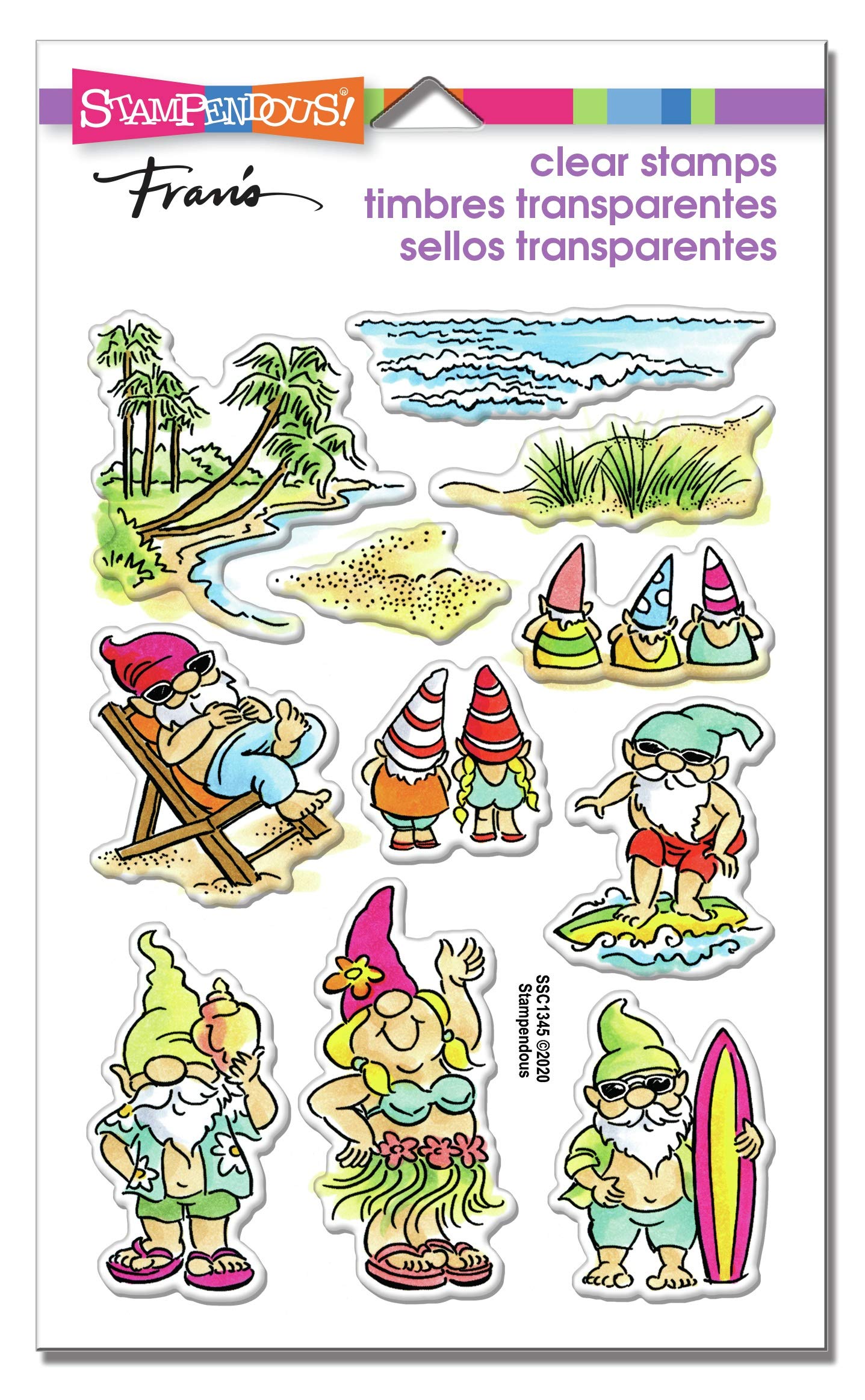 Unbekannt Gnome Beach Clear Stamp Set