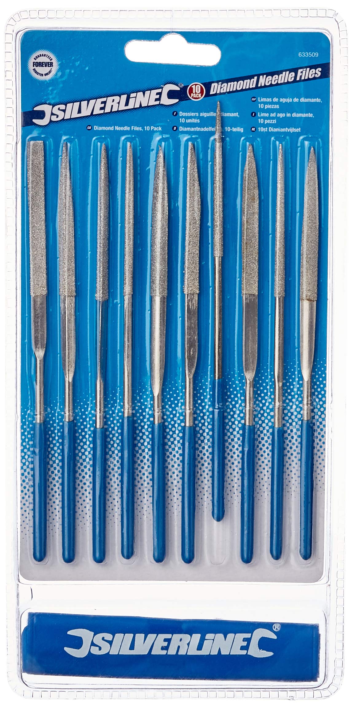 Silverline Diamond Needle File Set 10pce (633509)