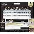 Eylure Underlash Salon Lash Extension Kit, 30 Curl Flares | Includes Bond, Applicator, and Remover | 7 Day Wear