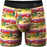 Shinesty Ball Hammock Boxer Brief - Pouch Underwear For Men with Fly | Mens Underwear With Ball Pouch, Moisture Wicking, Non-chafing, Breathable, Modal Underwear, No-roll Waistband, Anti Ride Up