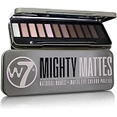 W7 Mighty Mattes Eyeshadow Palette - 12 Nude Shades | Long-Lasting Matte Eyeshadows, Flawless Natural Finish