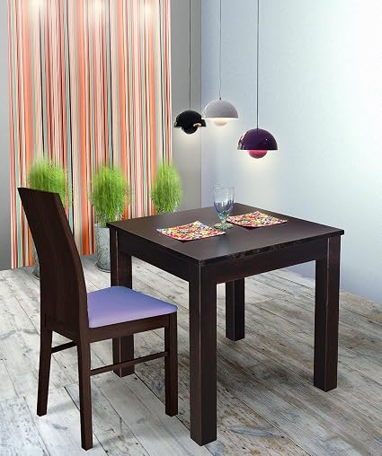 Wenge Wood Lacquered Solid Pine Dining Table Table Dallas 70 X 70 Cm Amazon Co Uk Kitchen Home