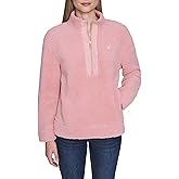 Nautica Womens Mockneck Fleece Sweater Pullover