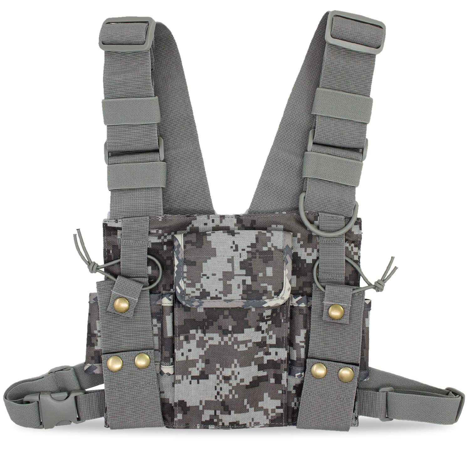 abcGoodefg® Radio Chest Harness Chest Front Pack Pouch Holster Vest