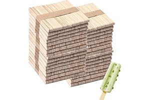 ZOENHOU 2000 PCS 4.5 Inch Natural Wooden Sticks, Food Grade Multi-Purpose Popsicle Sticks for Homemade DIY Crafting Supplies 