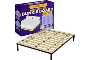 Greaton, Wooden Twin Bed Slats for Support Under Mattress – Replacement Wood Slats for Twin Size Bed Frame – Under Mattress Support Without Extra Height – 3.38 Standard Width