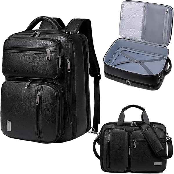 Amazon.com: HUAETING 3 in 1 Laptop Bag for Men 17.3 Inch Laptop Backpack  Computer Bag for Business/Work/Travel Convertible Backpack Messenger  Shoulder Bag for Men Women Black : Electronics