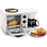 Elite Cuisine EBK-200 Maxi-Matic 3-in-1 Multifunction Breakfast Center, White