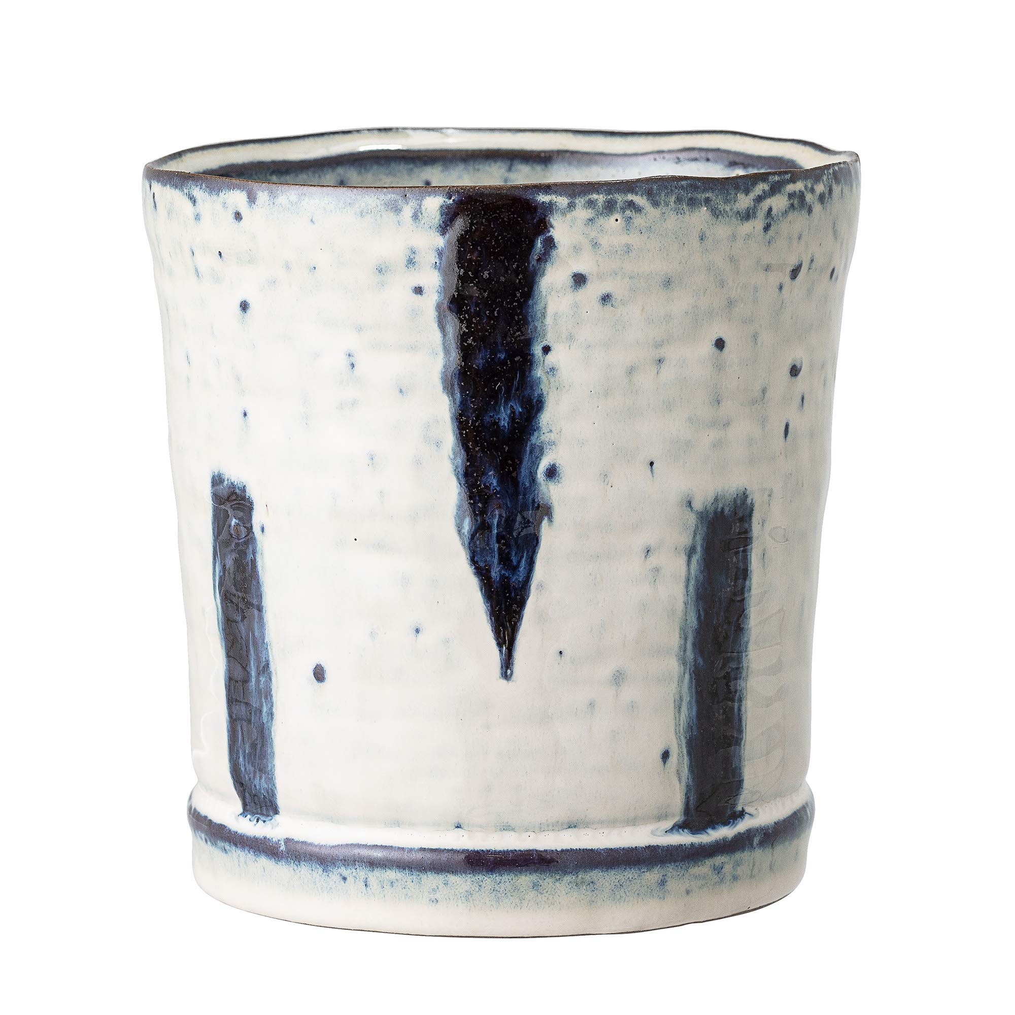 Bloomingville Blue Ceramic Plant Pot
