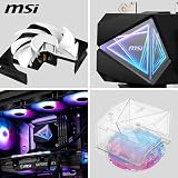 MSI MAG I360 AIO CPU Cooler ARGB Dual-Chamber Pump view 5