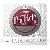 D'Addario Pro-Arte Cello Single A String, 1/4 Scale, Medium Tension