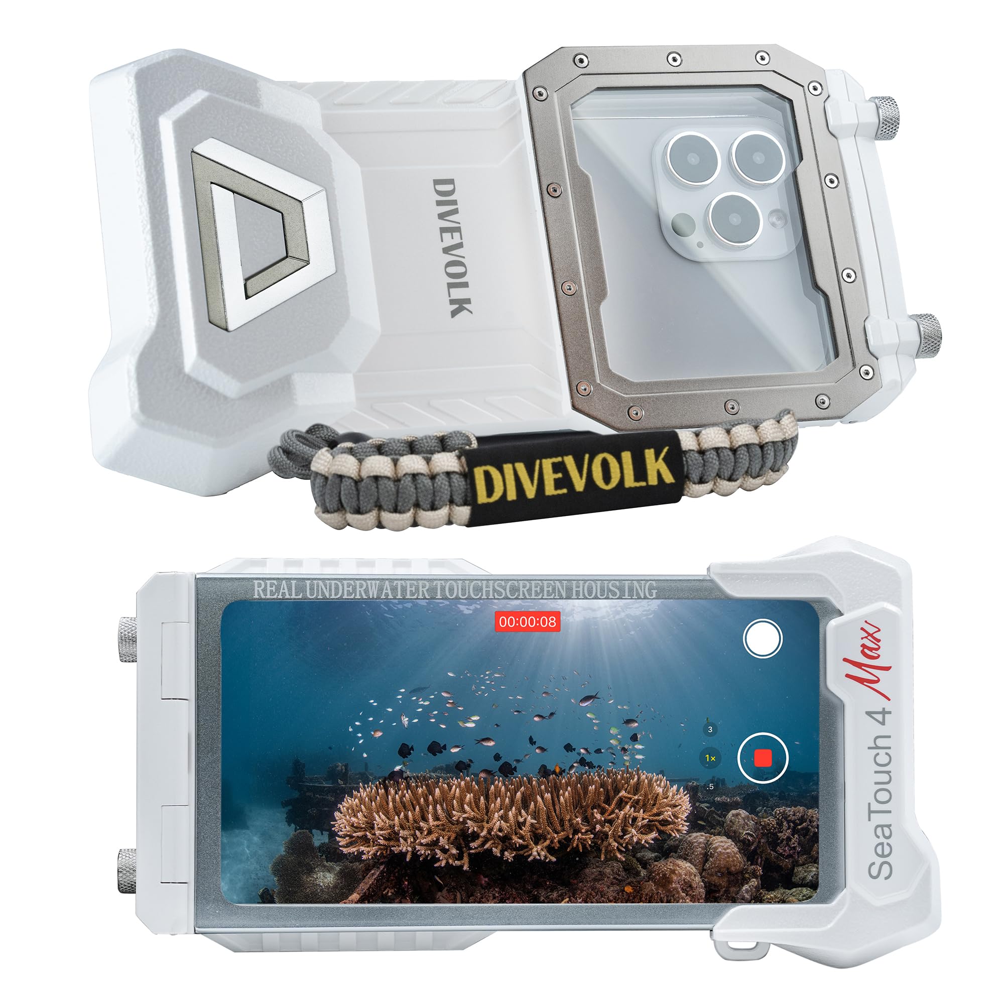Photo 1 of DIVEVOLK Seatouch 4 Max Diving Phone Case compatiable for iPhone 12/13/14/15 Pro/15 Pro Max (not for iPhone16)