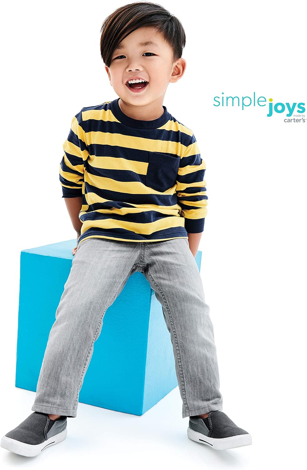 Simple Joys by Carter's Toddler Boys' 2-Pack Pull On Denim Pant: Clothing
