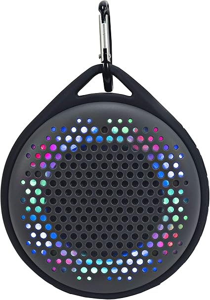 magnavox portable speaker with color changing lights