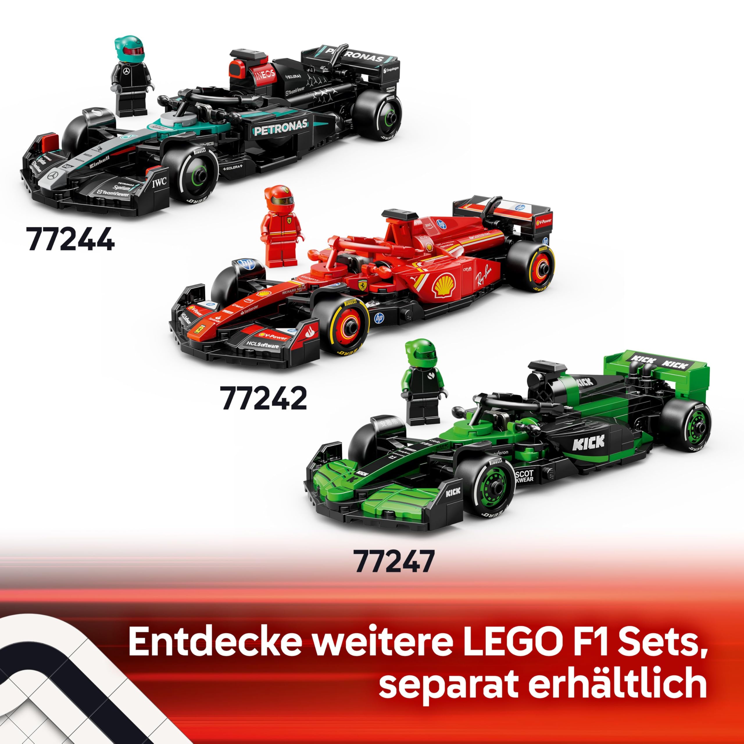 LEGO Speed Champions McLaren F1 Team MCL38 Rennauto - Spielzeug mit Formel 1 Minifigur zum Sammeln - Modell und Geschenk für Jungen & Mädchen ab 10 Jahren und Erwachsene Motorsport Fan 77251 7