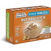 Simply Desserts Sugar-Free Pudding Mix and Pie Filling - Butterscotch Flavor - 48 gr - Vegan, Gluten Free, Non-GMO, Lactose F