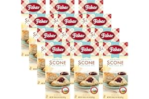 FILLBOSS Fisher Original Fair Scone & Shortcake Mix, 18 Ounces (Pack of 12)