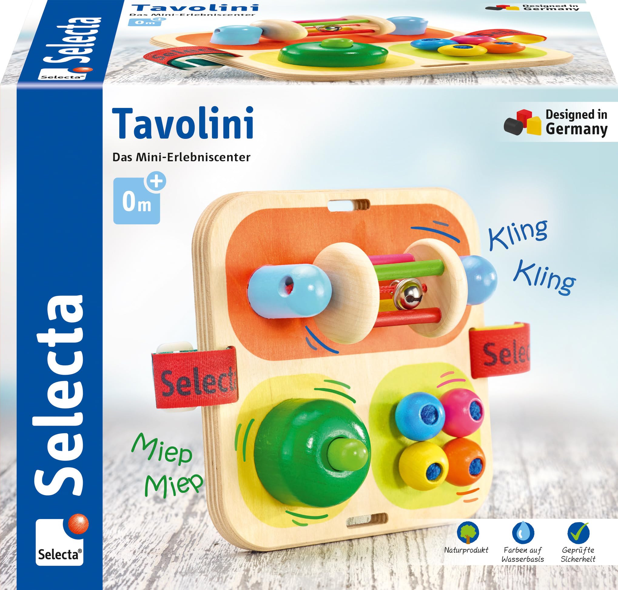 Selecta 62014 Tavolini Wooden Motor Skills Toy 14 cm