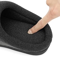 UBFEN Mens Slippers for Indoor Bedroom Memory Foam