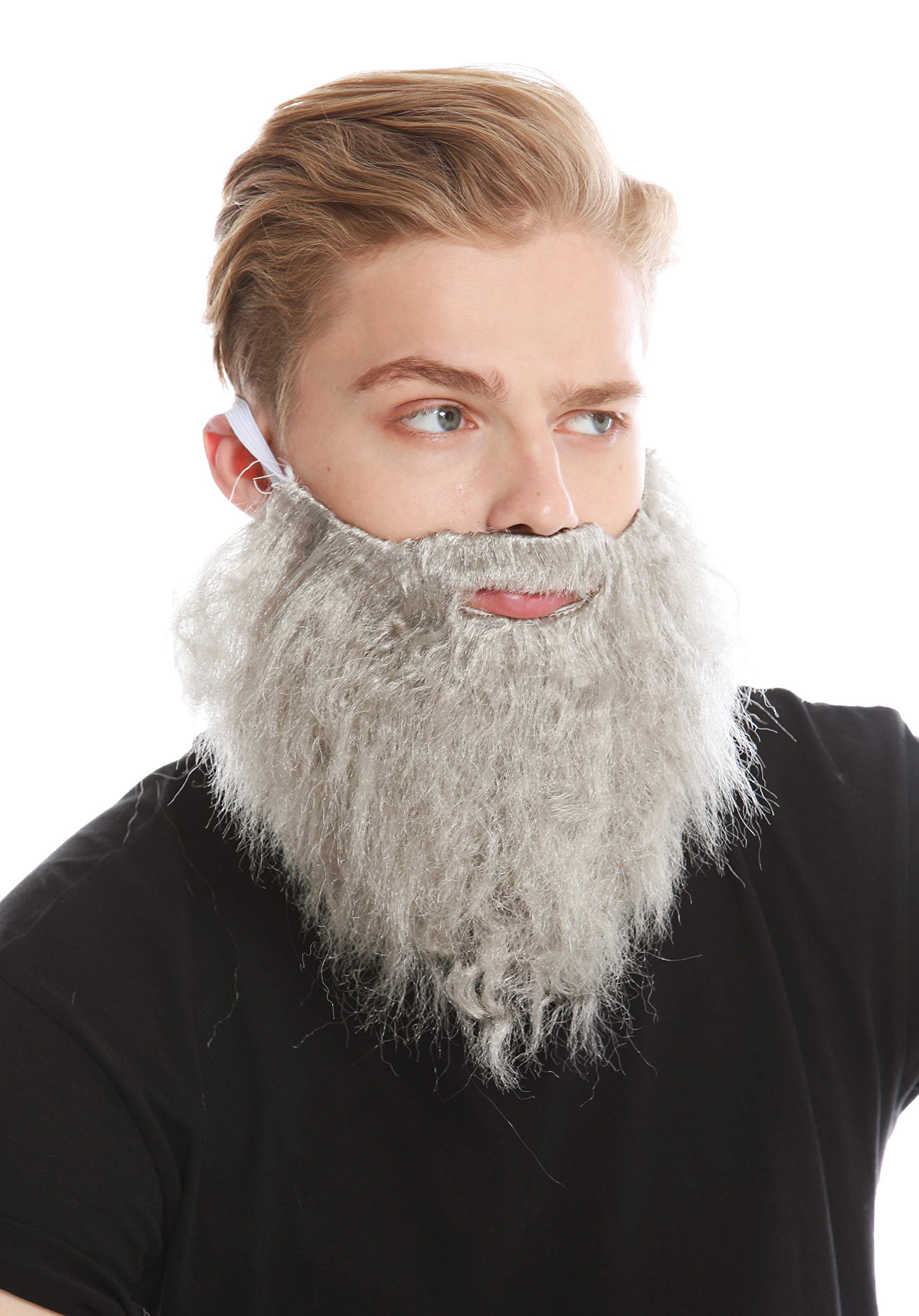 WIG ME UP - 9537B-ZA68R beard full beard grey carnival Halloween Hipster robber bandit Prophet Moses God