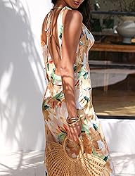 Women's 2025 Summer Satin Backless Elegant Dress