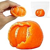 ZTATU Handmade Taba Squishy Fidget Toys - Realistic Mandarin Oranges Stress Balls for Kids - Kid Party Favors Squishy Squeeze Ball - Stress Relief Toy for Office, Classroom - Easter Basket Stuffers